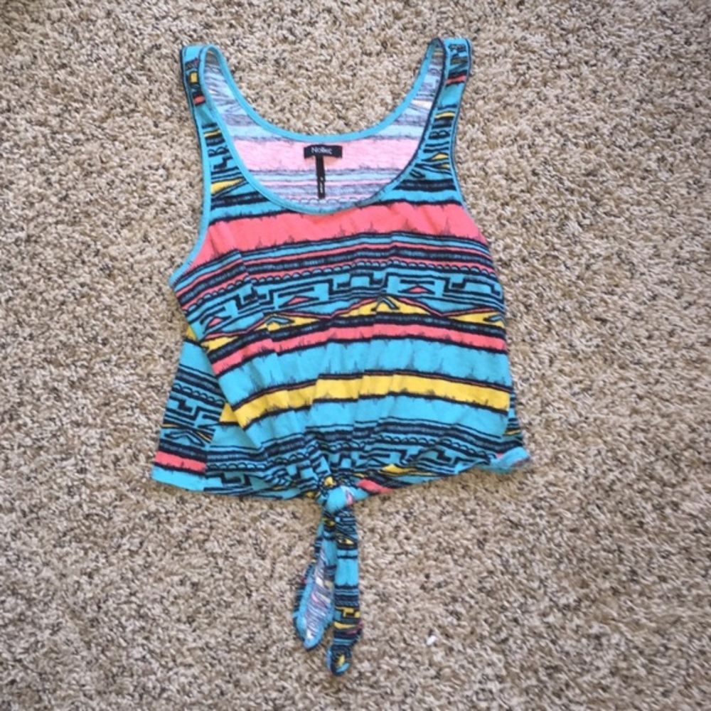 Aztec Tank That Ties at Bottom 💙